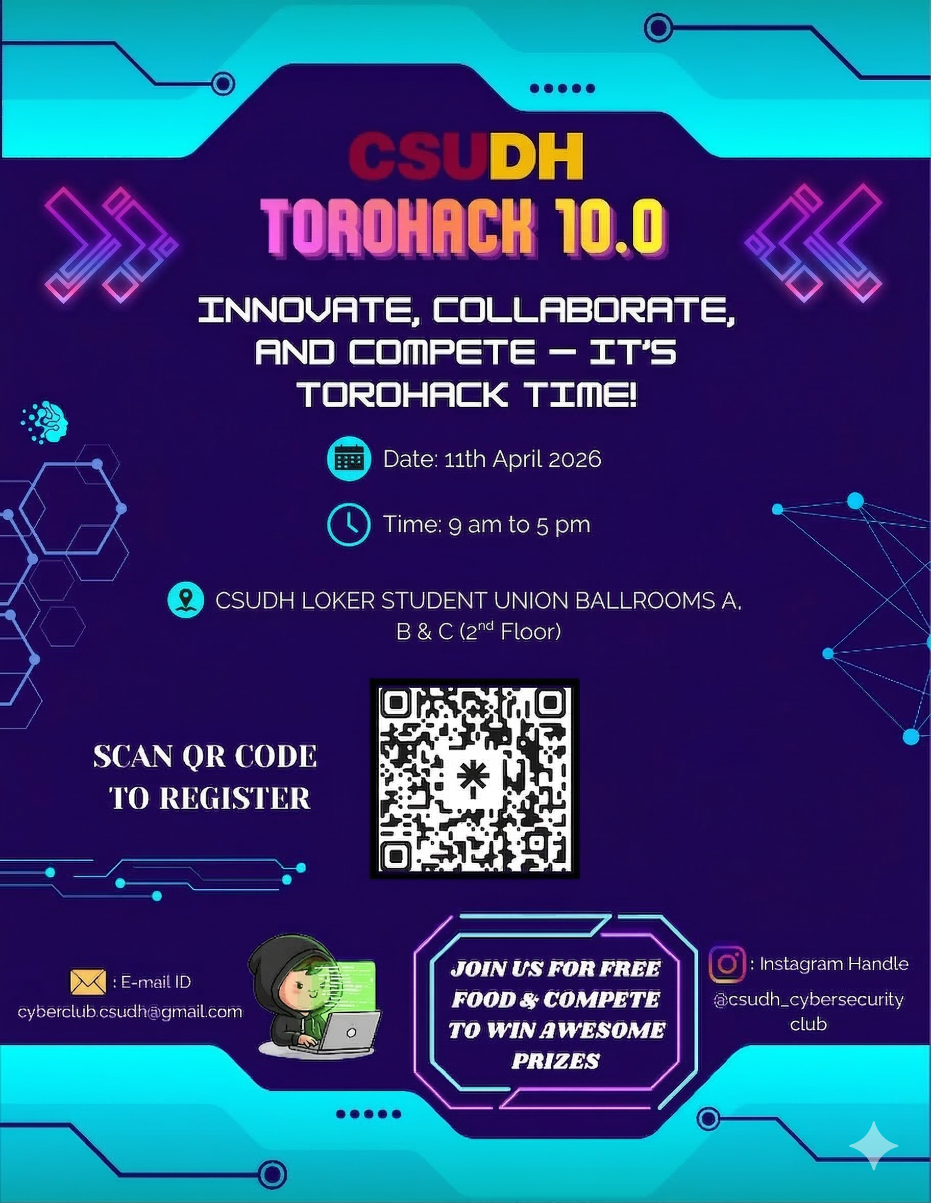 ToroHack 10.0 event flyer